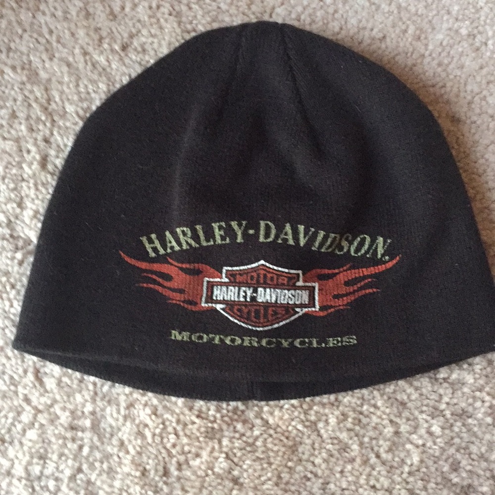 Harley Davidson Black beanie hat